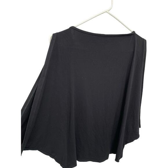 Eileen Fisher Top Sleeveless Batwing Stretch Jersey Black Size PP - Picture 5 of 8